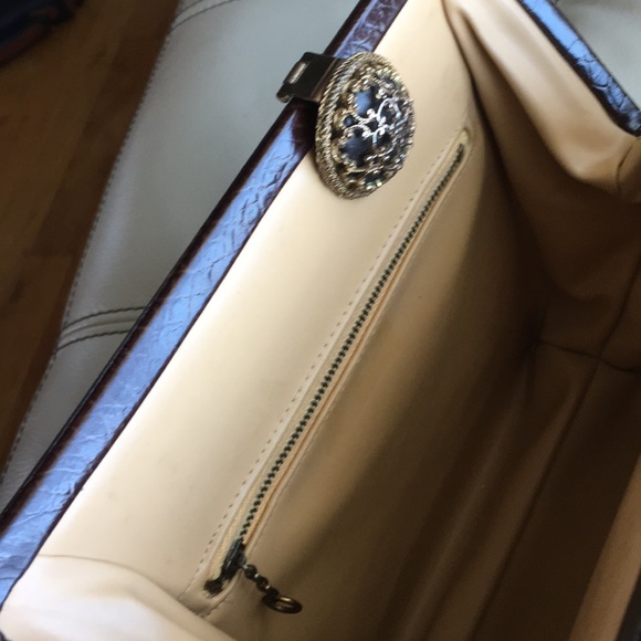 Vintage brown leather bag - Picture 4 of 8